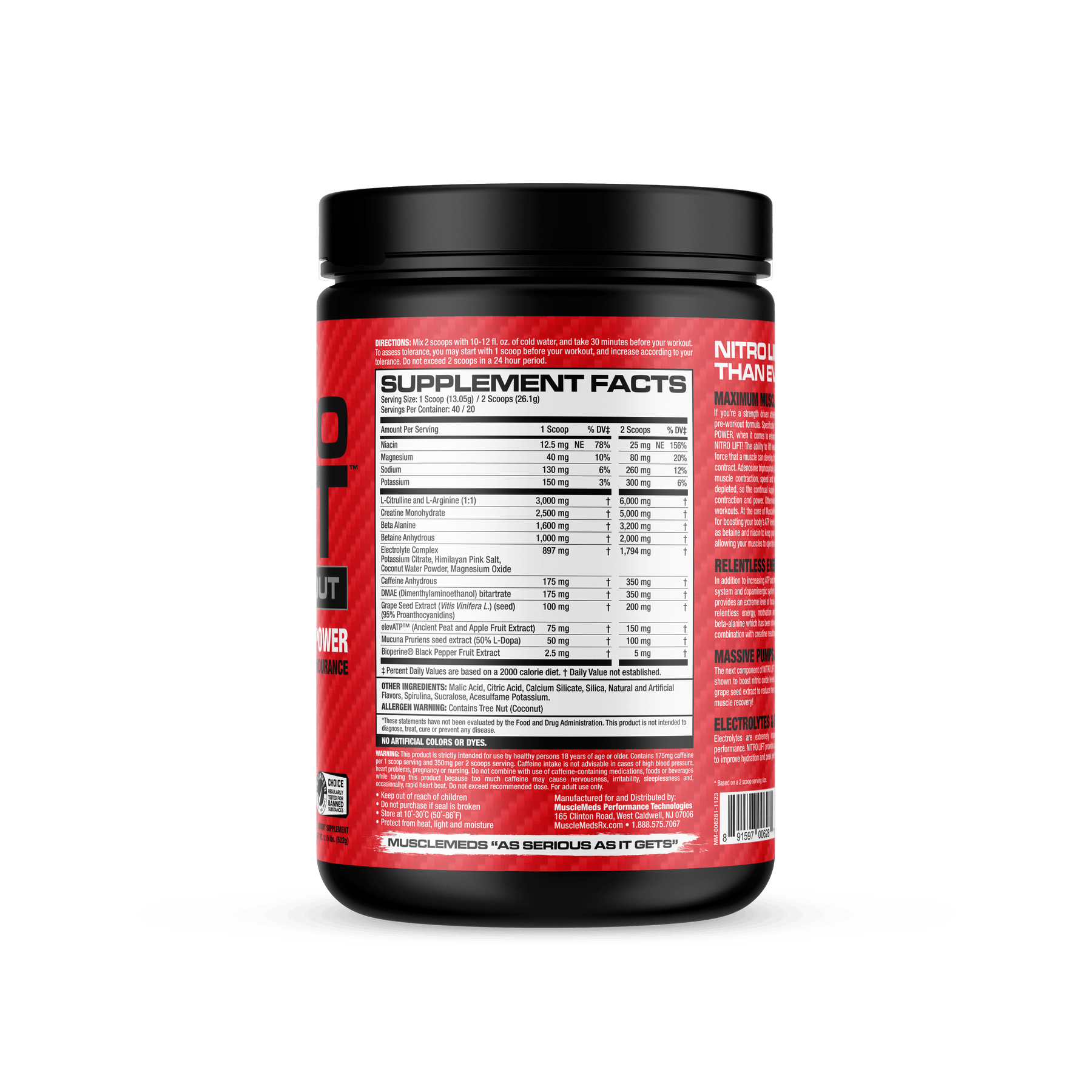 Nitro Lift – Pre-workout – Strength + Performance