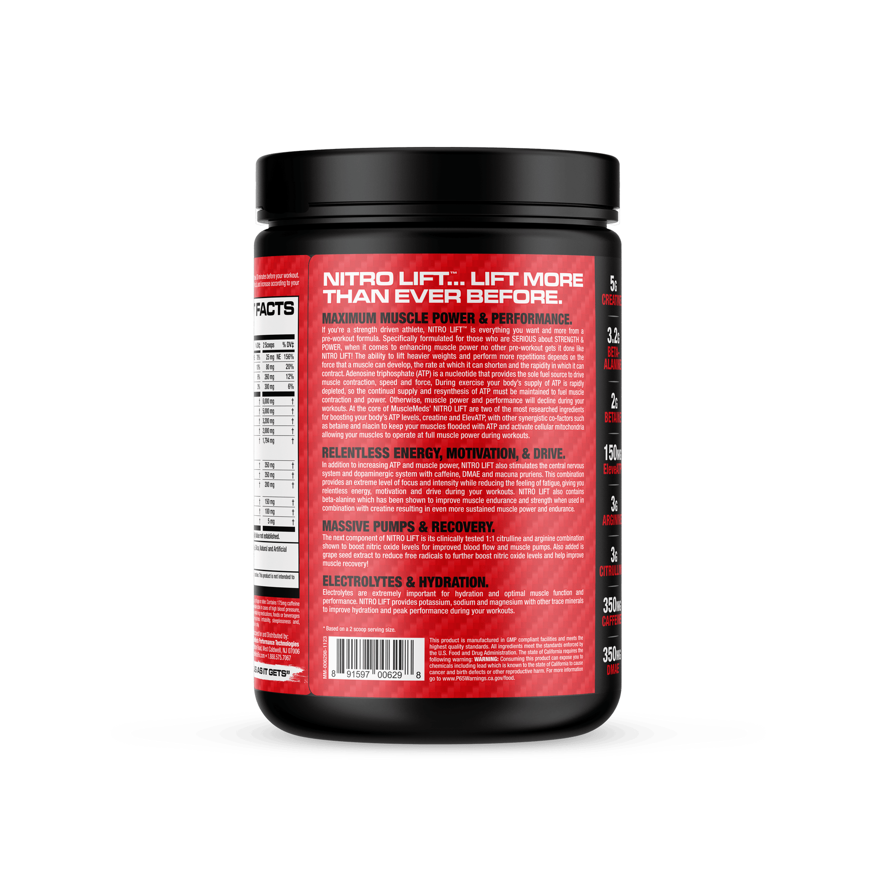 Nitro Lift – Pre-workout – Strength + Performance