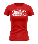 Team Carnivor Women T-Shirt in Red