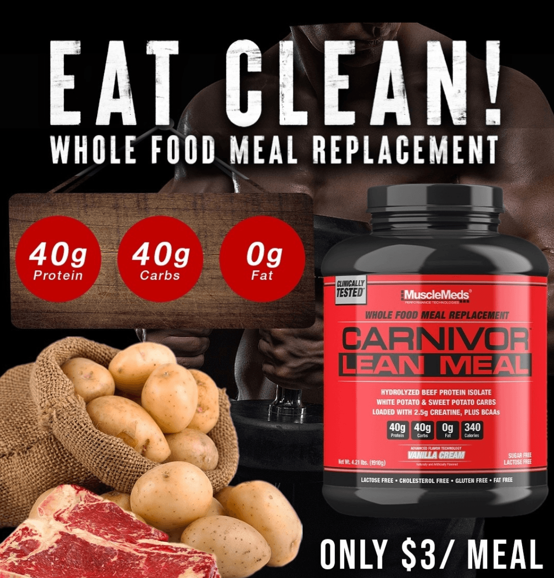 CARNIVOR™ Lean Meal Whole Food Meal Replacement