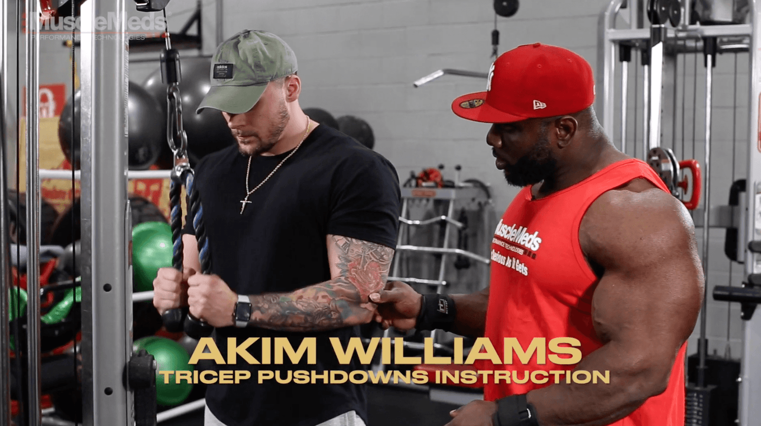 Akim Williams Training Tip: Tricep Extensions