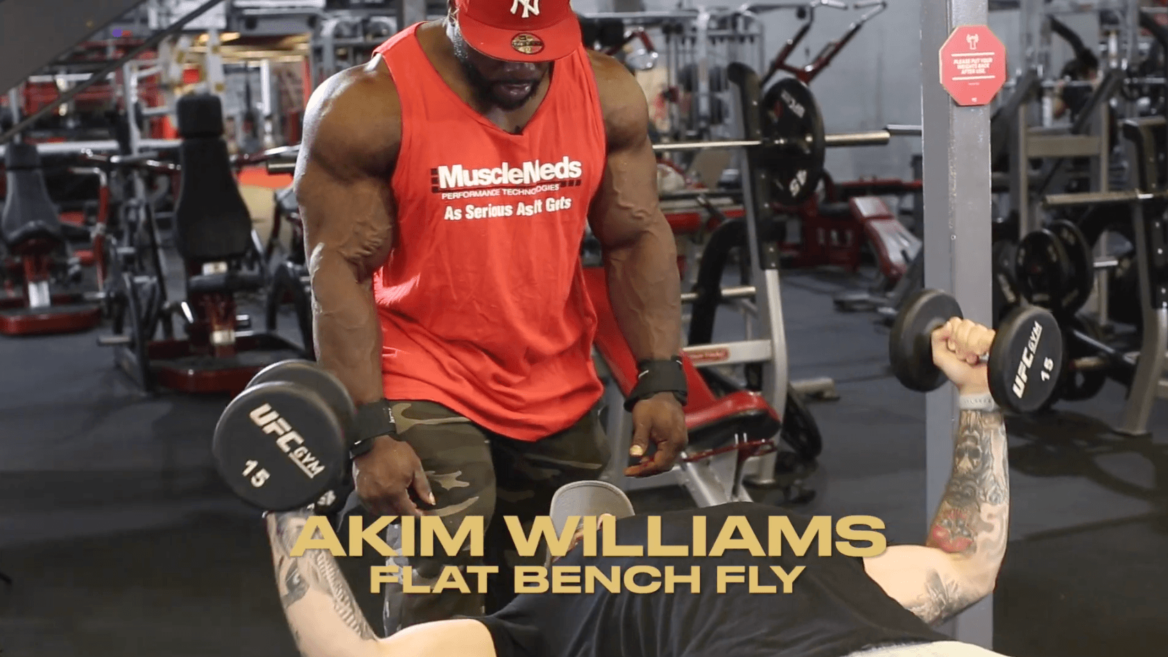 Akim Williams Training Tip: Flat Bench Fly