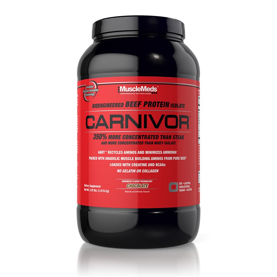 CARNIVOR BEEF PROTEIN BUILDS MUSCLE!