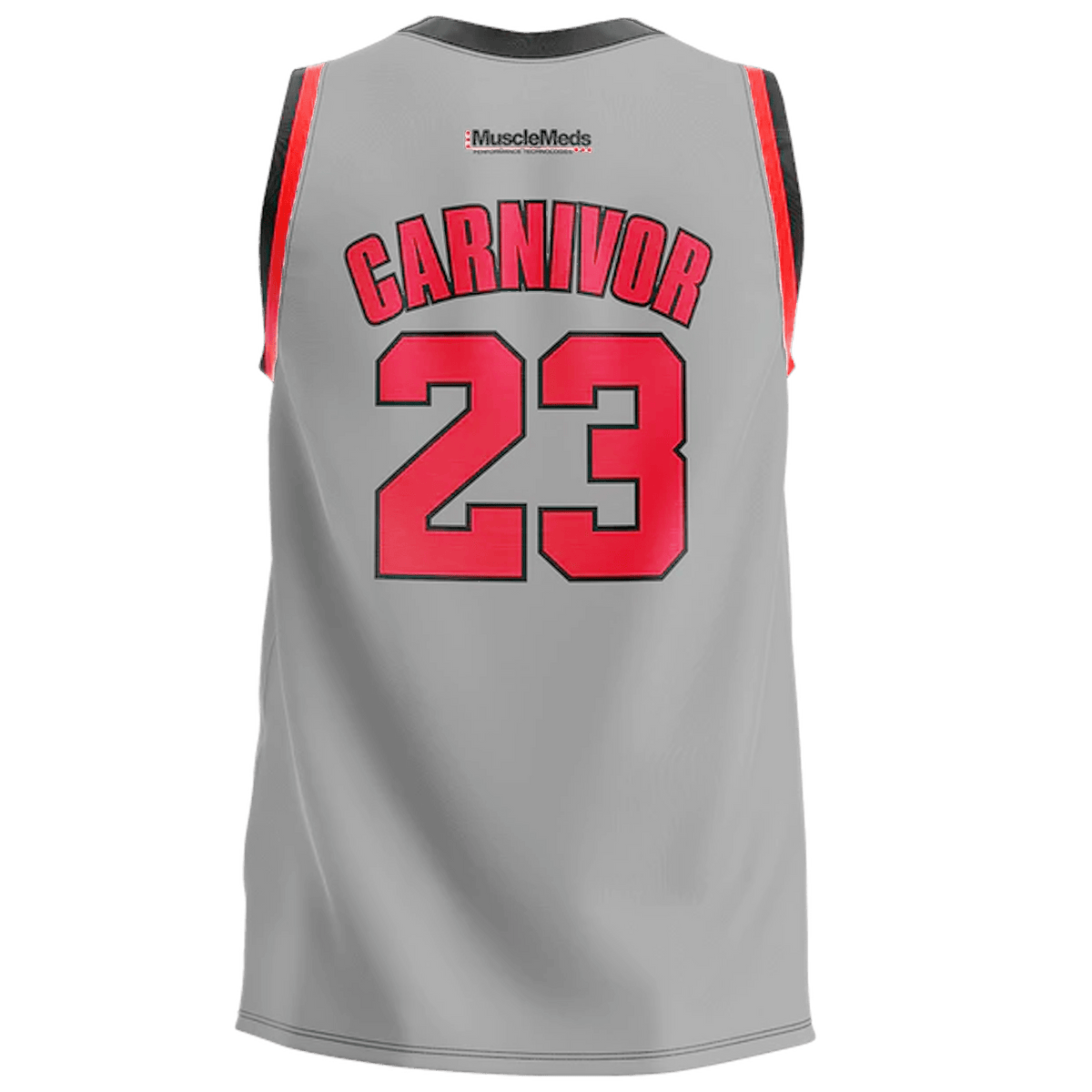 Carnivor Bull Mesh Basketball Jersey GREY