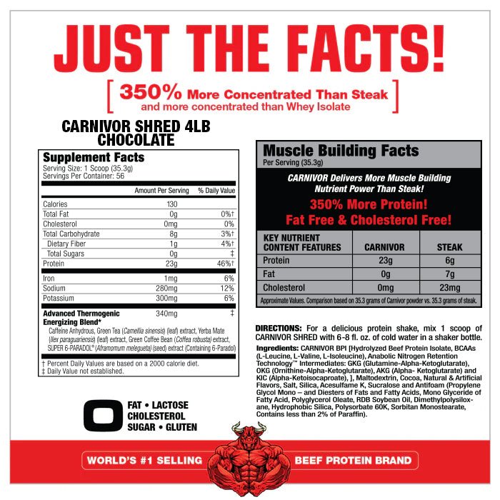 Carnivor Shred - 100% Beef Protein + Fat Burn