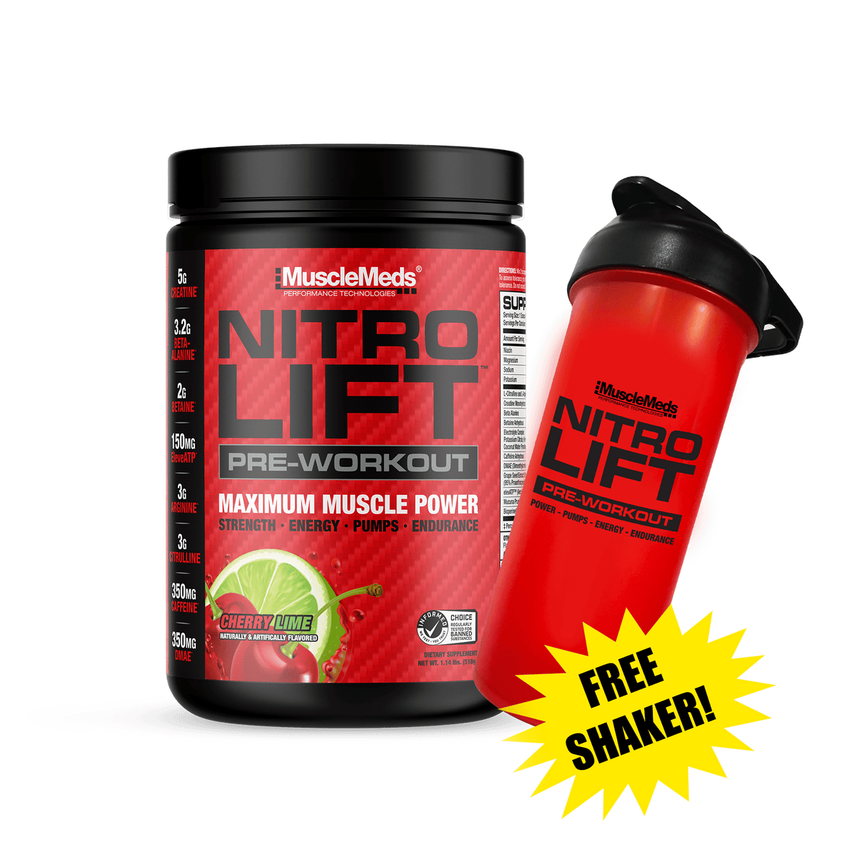 Nitro Lift – Pre-workout + Free Shaker