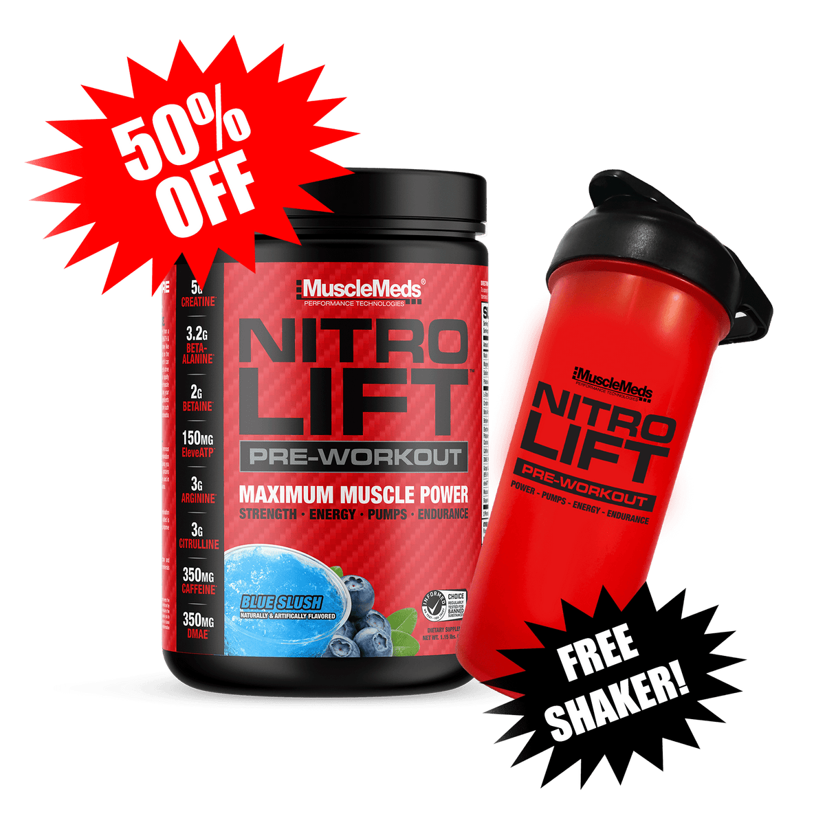 Nitro Lift – Pre-workout + Free Shaker