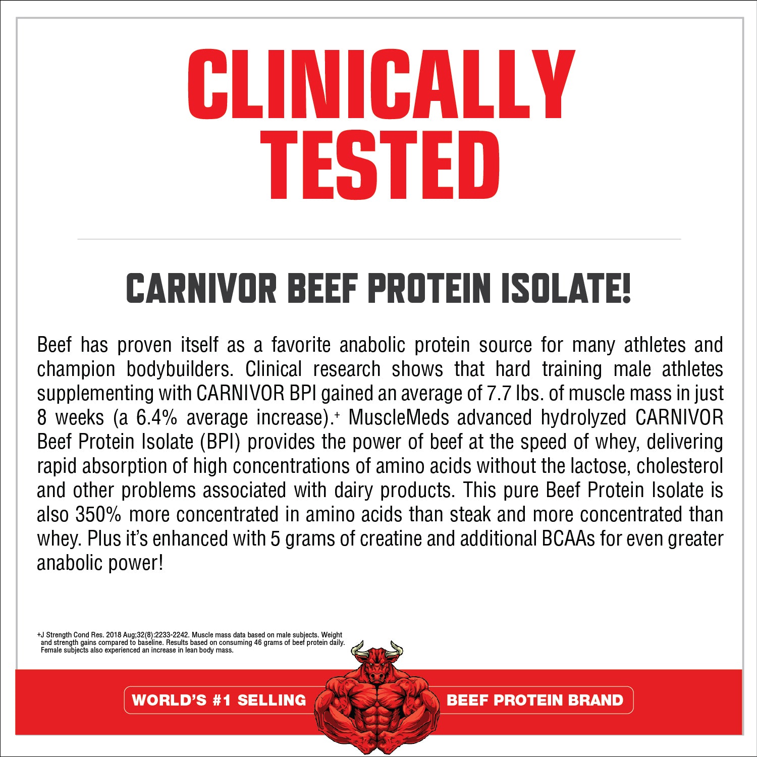 Carnivor Mass Big Steer 1250 - 100% Beef Protein Mass Gainer