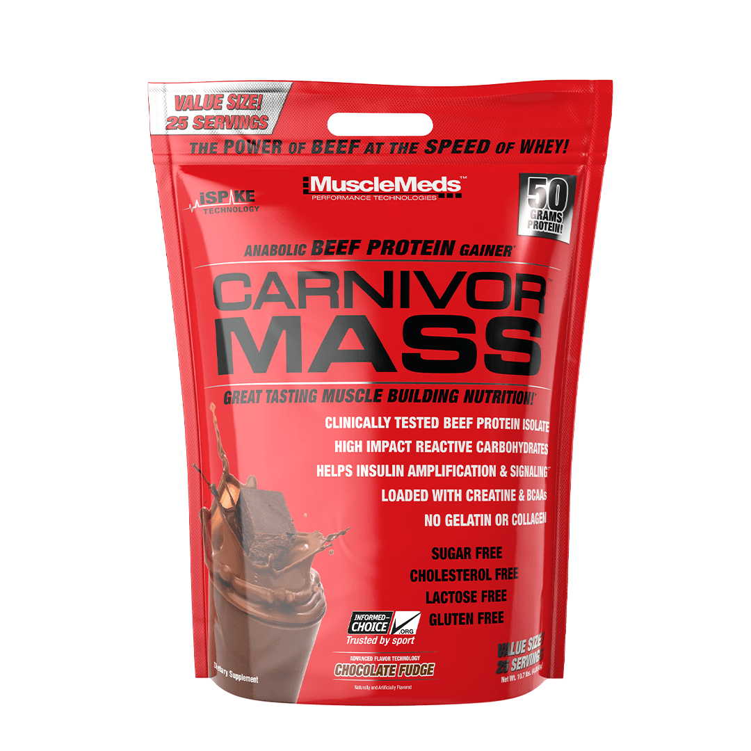 Carnivor Mass 10 lb Bag - 100% Beef Protein Mass Gainer