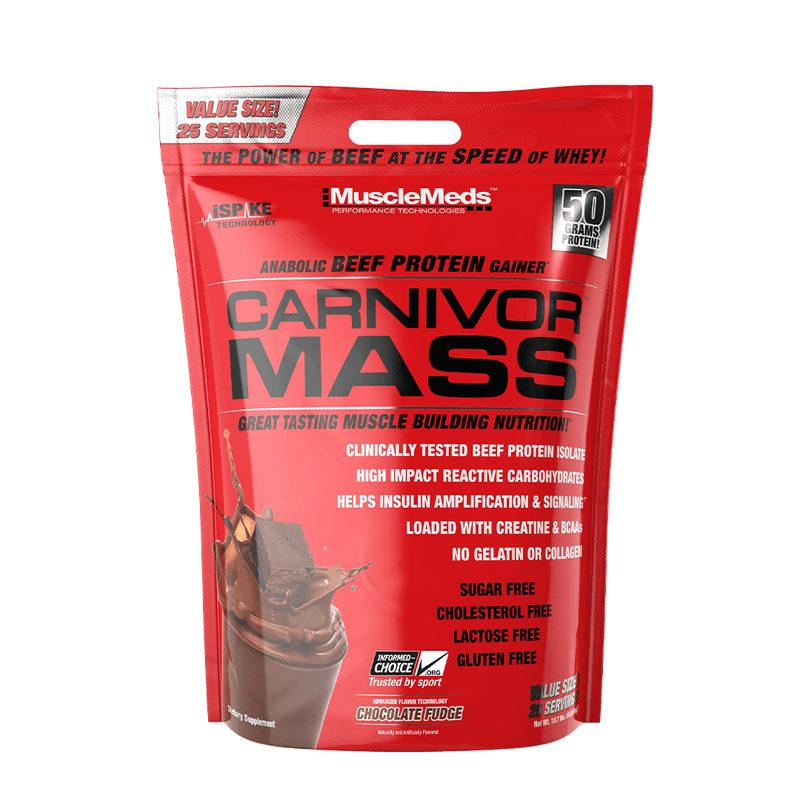 Carnivor Mass 10 Lb Bag 100 Beef Protein Mass Gainer 3202