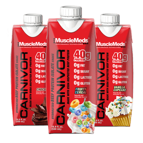NFLA: Carnivor RTD - 3ct Variety Pack / 40g of Beef Protein Isolate / Protein Shake