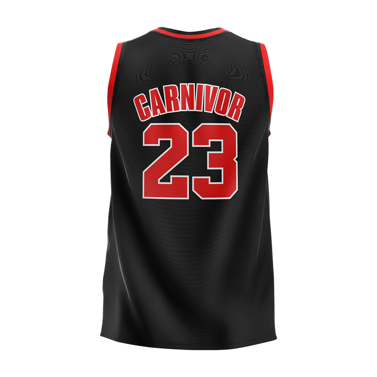 Carnivor Bull Mesh Basketball Jersey - Black