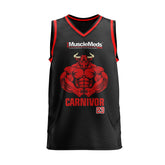Carnivor Bull Mesh Basketball Jersey - Black
