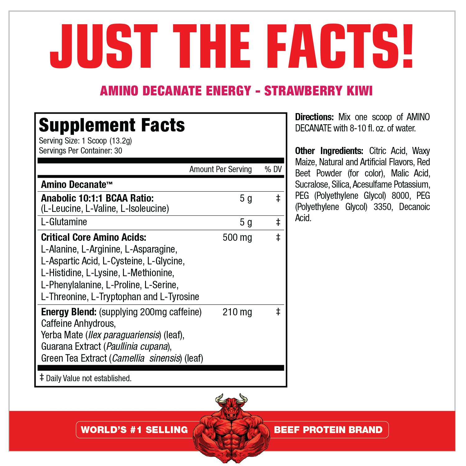 Amino Decanate Energy - Aminos + Energy