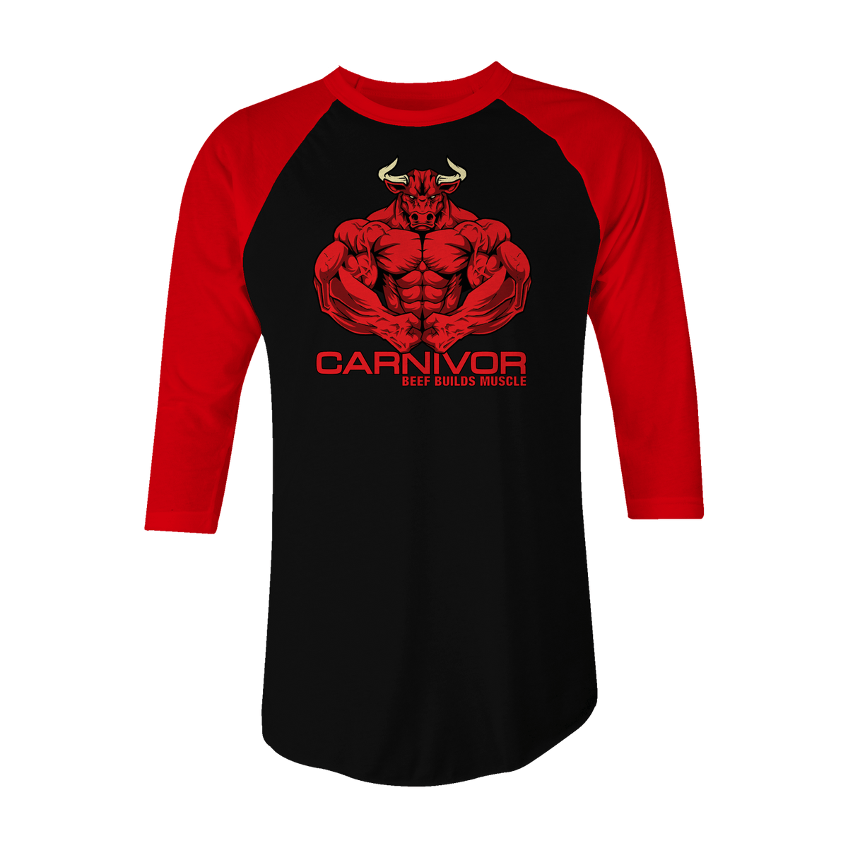Carnivor Baseball 3/4 Sleeve T-Shirt