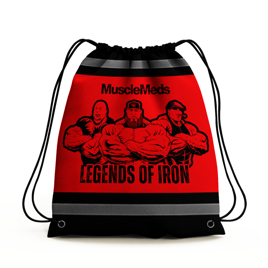 Legends of Iron Drawstring Gym Bag