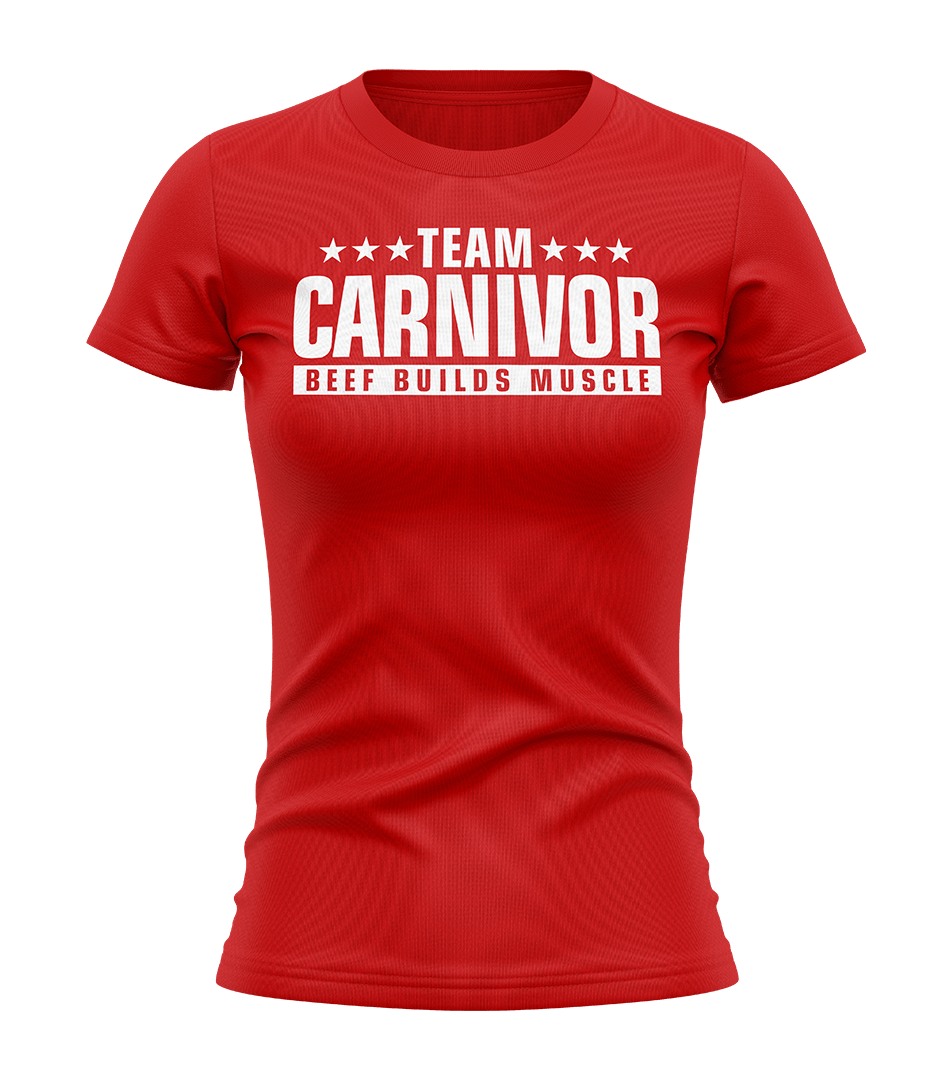 Team Carnivor Women T-Shirt in Red