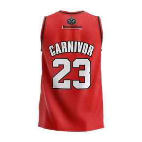 Team Carnivor Mesh Basketball Jersey - Red