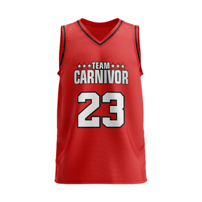 Team Carnivor Mesh Basketball Jersey - Red